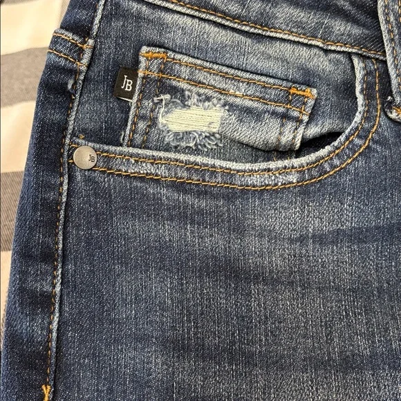 NEW! Judy Blue High Waist Slim Bootcut Jeans Distressed Slit 9/29 x 30 JB88290 - Picture 7 of 14